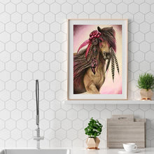 Charger l&#39;image dans la galerie, Cheval sauvage - peinture en diamant complet - 40x30cm
