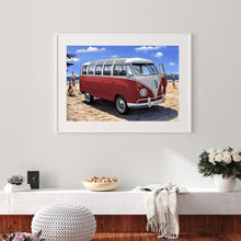 Charger l&#39;image dans la galerie, Bus de voyage - peinture en diamant complet - 40x30cm
