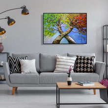 Charger l&#39;image dans la galerie, Arbres jumeaux - peinture diamant pleine - 40x30cm
