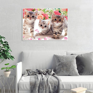 Threetens animal - peinture diamant pleine - 40x30cm