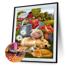 Charger l&#39;image dans la galerie, Animaux dormants - peinture en diamant complet - 40x30cm
