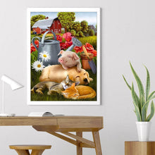 Charger l&#39;image dans la galerie, Animaux dormants - peinture en diamant complet - 40x30cm
