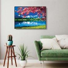 Charger l&#39;image dans la galerie, Paysage de fleur - peinture complète de diamant - 40x30cm
