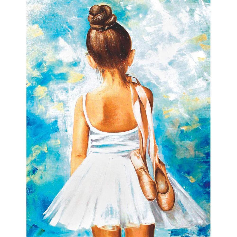 Ballet girlset - peinture en diamant complet - 40x30cm