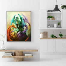 Charger l&#39;image dans la galerie, Dragon de guerre - peinture en diamant complet - 40x30cm
