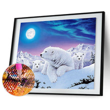 Charger l&#39;image dans la galerie, Famille d’ours blancs - peinture complète de diamant - 40x30cm
