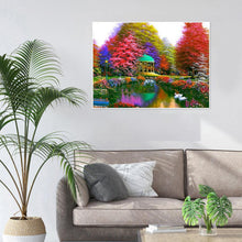 Charger l&#39;image dans la galerie, Arbres colorés - peinture en diamant complet - 40x30cm
