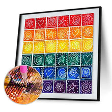 Charger l&#39;image dans la galerie, Couleur géométrique - peinture diamant pleine - 30x30cm
