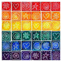 Charger l&#39;image dans la galerie, Couleur géométrique - peinture diamant pleine - 30x30cm
