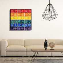 Charger l&#39;image dans la galerie, Couleur géométrique - peinture diamant pleine - 30x30cm
