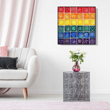 Charger l&#39;image dans la galerie, Couleur géométrique - peinture diamant pleine - 30x30cm
