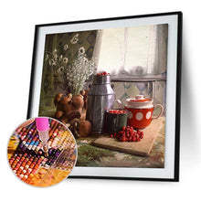 Charger l&#39;image dans la galerie, Fruit de fleur - peinture complète de diamant - 30x30cm
