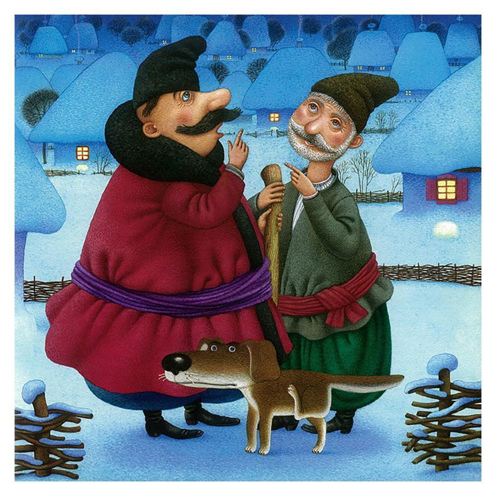 Veille de Noël - peinture en diamant complet - 30x30cm