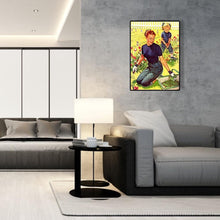 Charger l&#39;image dans la galerie, Femmes de jardin et fille - peinture complète de diamant - 30x40cm
