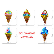 Charger l&#39;image dans la galerie, 5pièces Glace DIY Porte-clés
