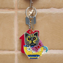Charger l&#39;image dans la galerie, 4pièces Tasse à Thé Animaux DIY Porte-clés
