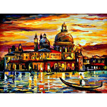 Charger l&#39;image dans la galerie, Château de bord de mer - peinture complète de diamant - 30x40cm
