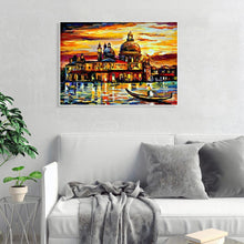 Charger l&#39;image dans la galerie, Château de bord de mer - peinture complète de diamant - 30x40cm
