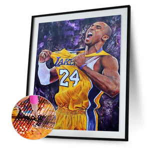 Athlète de basket-ball - peinture en diamant complet - 40x30cm
