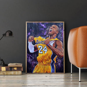 Athlète de basket-ball - peinture en diamant complet - 40x30cm