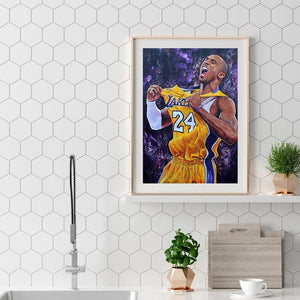 Athlète de basket-ball - peinture en diamant complet - 40x30cm