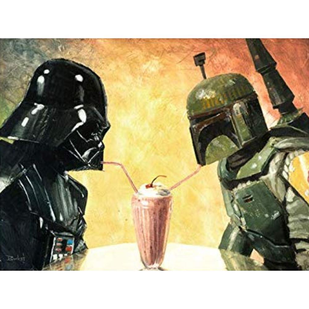War soldierpicture - peinture en diamant complet - 40x30cm