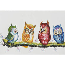 Charger l&#39;image dans la galerie, Quatre oiseaux - peinture diamant - 40x30cm
