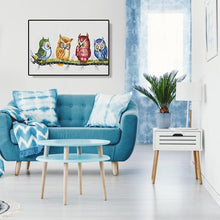 Charger l&#39;image dans la galerie, Quatre oiseaux - peinture diamant - 40x30cm
