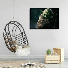 Charger l&#39;image dans la galerie, Portrait de Yoda - peinture en diamant complet - 40x30cm
