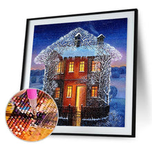Charger l&#39;image dans la galerie, Maisons de neige - peinture en diamant complet - 30x30cm
