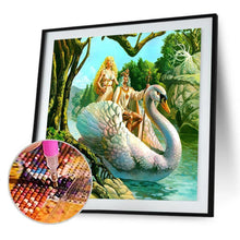 Charger l&#39;image dans la galerie, Swan boatfull diamant - peinture en diamant complet - 30x30cm
