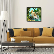Charger l&#39;image dans la galerie, Swan boatfull diamant - peinture en diamant complet - 30x30cm
