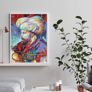 Portrait - peinture en diamant complet - 30x40cm