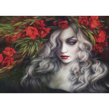 Charger l&#39;image dans la galerie, Beauté fraîche de fleur - peinture complète de diamant - 30x40cm
