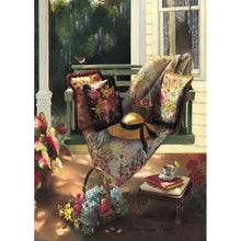 Charger l&#39;image dans la galerie, Cour tranquille - peinture en diamant complet - 30x40cm
