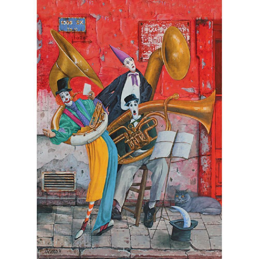 Clown d’art - peinture en diamant complet - 30x40cm