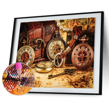 Charger l&#39;image dans la galerie, Montre de poche - peinture en diamant complet - 30x40cm
