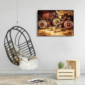 Montre de poche - peinture en diamant complet - 30x40cm