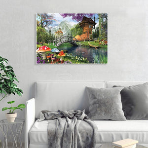 Maison de chaussure - peinture complète de diamant - 30x40cm