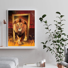 Charger l&#39;image dans la galerie, Lion féroce - peinture complète de diamant - 30x40cm
