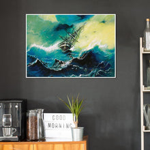 Charger l&#39;image dans la galerie, Voilier - peinture diamant pleine - 30x40cm

