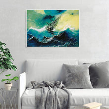 Charger l&#39;image dans la galerie, Voilier - peinture diamant pleine - 30x40cm
