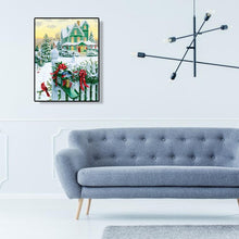 Charger l&#39;image dans la galerie, Maison de neige - peinture complète de diamant - 30x40cm
