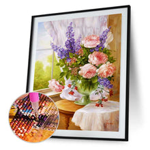 Charger l&#39;image dans la galerie, Pleine fleur - peinture en diamant complet - 30x40cm
