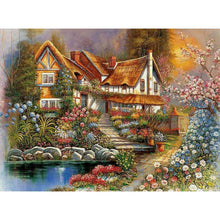 Charger l&#39;image dans la galerie, Maison - peinture en diamant complet - 40x30cm
