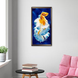 5D diamant peinture poissons foret complet - 45x85cm