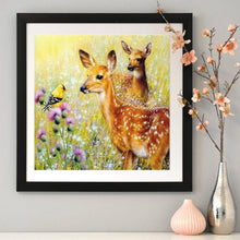 Charger l&#39;image dans la galerie, Cerf d’herbe - diamant rond complet - 30x30cm
