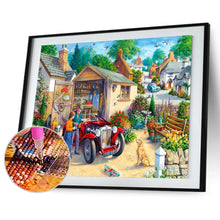Charger l&#39;image dans la galerie, Village sans rond - diamant rond complet - 30x40cm

