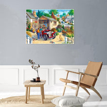 Charger l&#39;image dans la galerie, Village sans rond - diamant rond complet - 30x40cm
