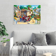 Charger l&#39;image dans la galerie, Village sans rond - diamant rond complet - 30x40cm
